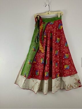 Reversible Maxi Wrap Skirt